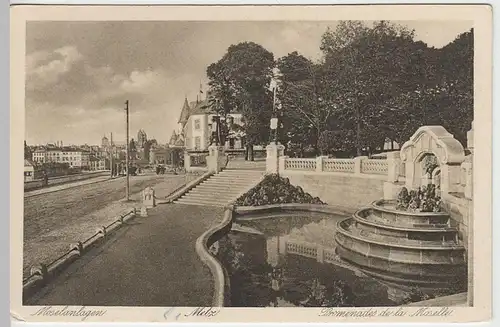 (40492) AK Metz, Moselanlagen 1910/20er