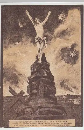 (36607) Künstler AK Saarburg, Sarrebourg, Kreuz des Heilands 1915