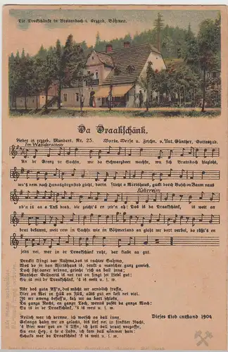 (114732) AK Liedkarte >Da Draakschänk