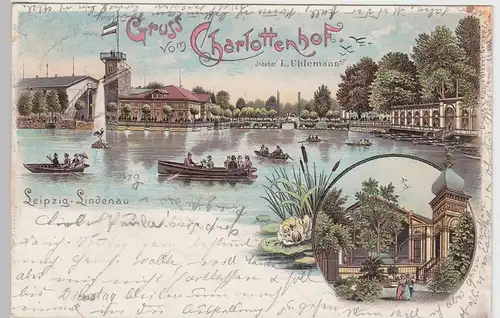 (99945) AK Gruß vom Charlottenhof, Leipzig Lindenau 1897