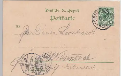 (99945) AK Gruß vom Charlottenhof, Leipzig Lindenau 1897