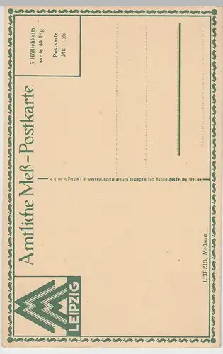 (98641) AK Leipzig, Messamt, Alte Waage, Markt, ab 1916