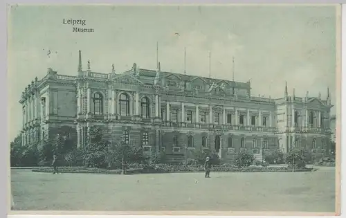 (93227) AK Leipzig, Bildermuseum am Augustusplatz, vor 1945