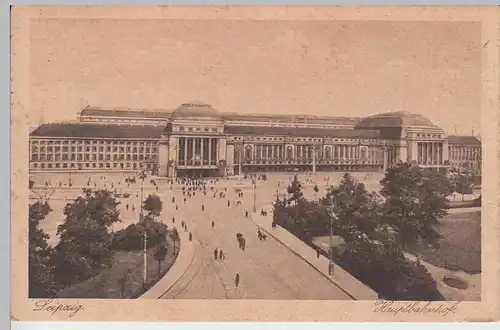 (93218) AK Leipzig, Hauptbahnhof 1928