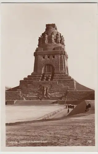 (90939) Foto AK Leipzig, Völkerschlachtdenkmal 1930