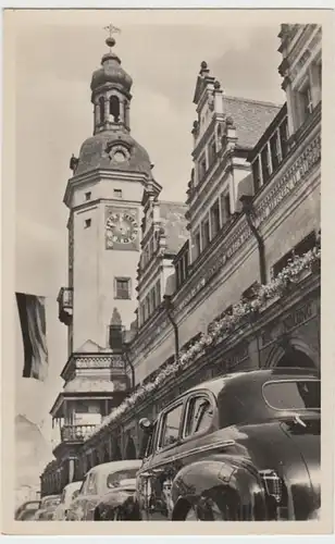 (9056) Foto AK Leipzig, Altes Rathaus 1954