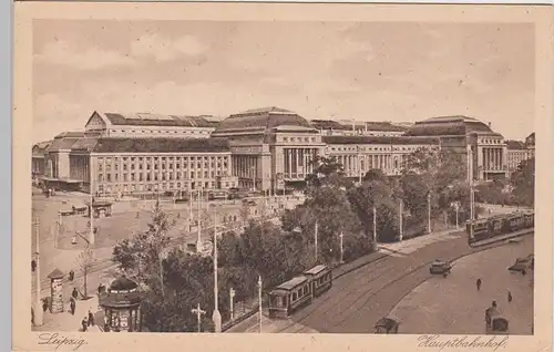(84309) AK Leipzig, Hauptbahnhof, vor 1945