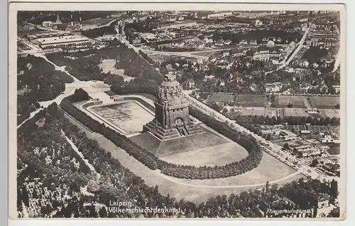 (84308) Foto AK Leipzig, Völkerschlachtdenkmal, Luftbild 1933