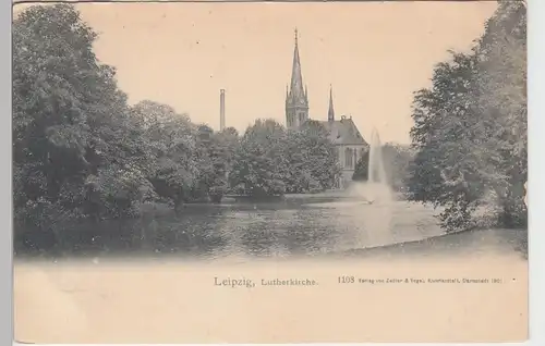 (84305) AK Leipzig, Lutherkirche, um 1901