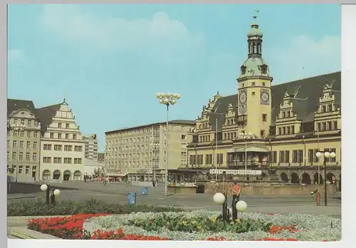 (83495) AK Leipzig, Markt u. Altes Rathaus 1981