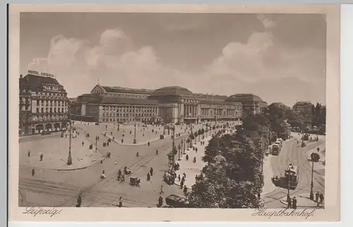 (82930) AK Leipzig, Hauptbahnhof, vor 1945