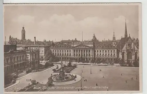 (67358) AK Leipzig, Augustusplatz, Universität, Paulinerkirche, vor 1945