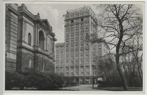 (64137) AK Leipzig, Europahaus, Bildermuseum 1938