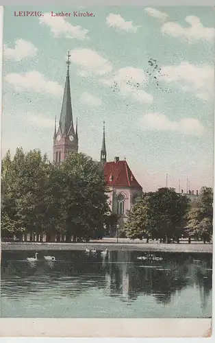 (64057) AK Leipzig, Lutherkirche 1907