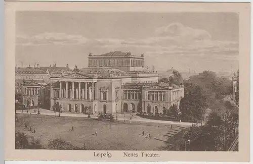 (63097) AK Leipzig, Neues Theater vor 1945