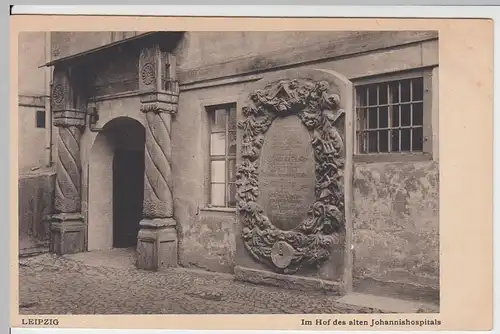 (56087) AK Leipzig, Im Hof des alten Johannishospitals, vor 1945