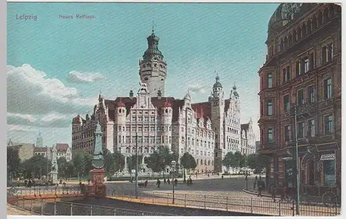 (52725) AK Leipzig, Neues Rathaus, um 1906