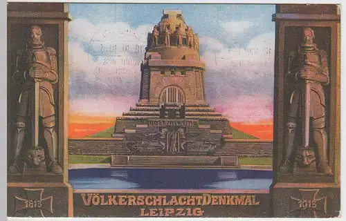 (51219) AK Leipzig, Völkerschlachtdenkmal, Sonderstempel 1913