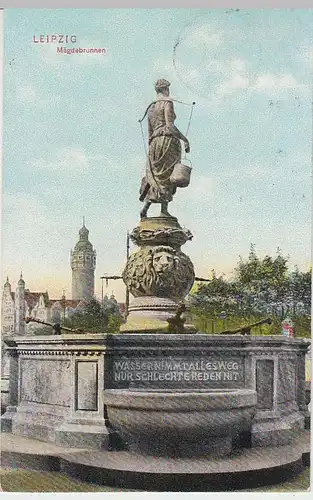 (33592) AK Leipzig, Mägdebrunnen, 1910