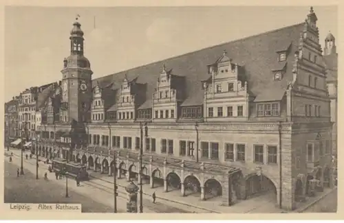 (1597) AK Leipzig, Sachsen, Altes Rathaus, vor 1945