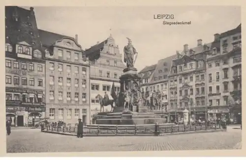 (1590) AK Leipzig, Sachsen, Siegesdenkmal, vor 1945