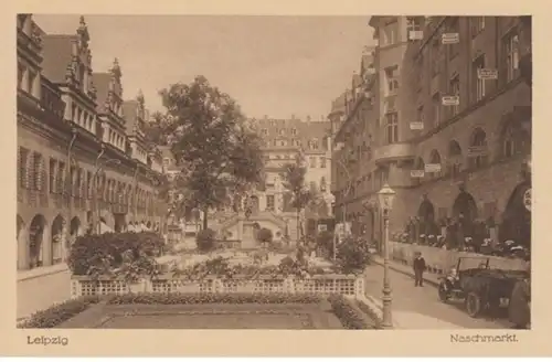 (1594) AK Leipzig, Naschmarkt 1919