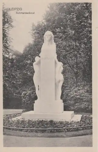 (1560) AK Leipzig, Sachsen, Schillerdenkmal vor 1945