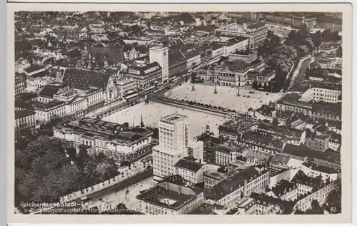 (15177) Foto AK Leipzig, Augustusplatz, Luftbild 1938
