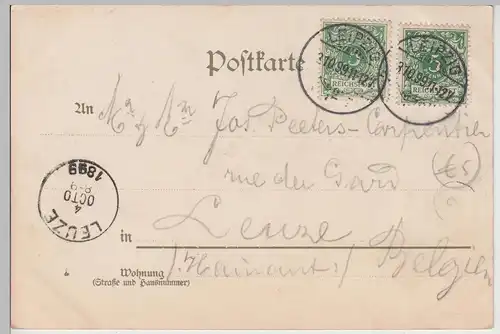 (114836) AK Leipzig, Hotel Thüringer Hof 1899