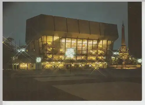 (112267) AK Leipzig, Neues Gewandhaus, Mendebrunnen 1988