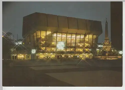 (112265) AK Leipzig, Neues Gewandhaus, Mendebrunnen 1988