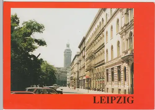 (112244) AK Leipzig, Schillerstraße, Neues Rathaus 1990