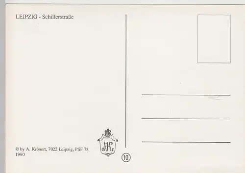 (112244) AK Leipzig, Schillerstraße, Neues Rathaus 1990