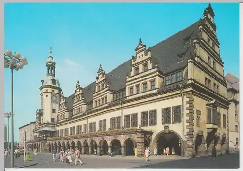 (112227) AK Leipzig, Altes Rathaus, Arkaden 1990