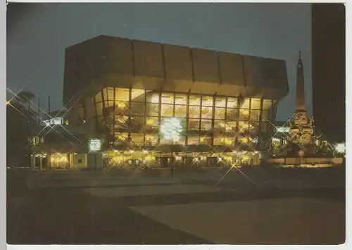 (112224) AK Leipzig, Neues Gewandhaus, Mendebrunnen 1988