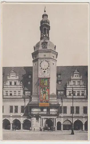 (112139) AK Leipzig, Altes Rathaus mit Ehrenteppich, Feldpostkarte 1916