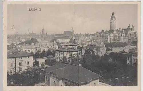 (111862) AK Leipzig, Neues Rathaus, Thomaskirche, Villen 1911