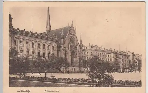 (111850) AK Leipzig, Augustusplatz, Paulinerkirche 1909