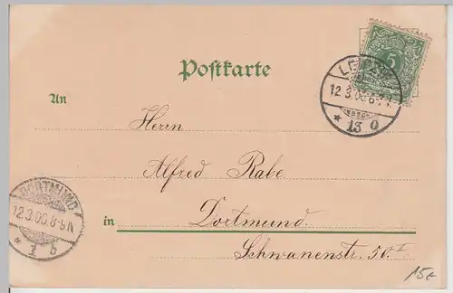 (111845) AK Leipzig, Altes Rathaus, Siegesdenkmal, Wappen 1900