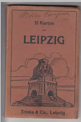 (111704) AK Leporello, Leipzig, 12 Karten, Universitätshof, Palmengarten, vor 19