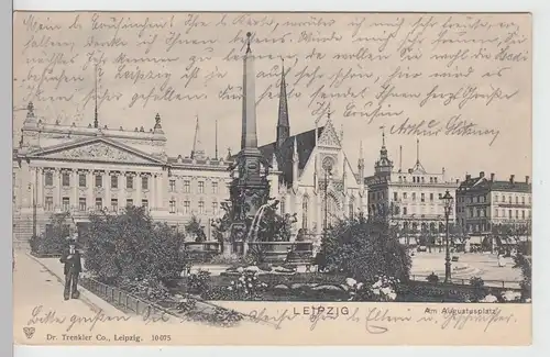 (110851) AK Leipzig, Am Augustusplatz 1903