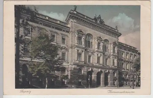 (108309) AK Leipzig, Konservatorium 1931