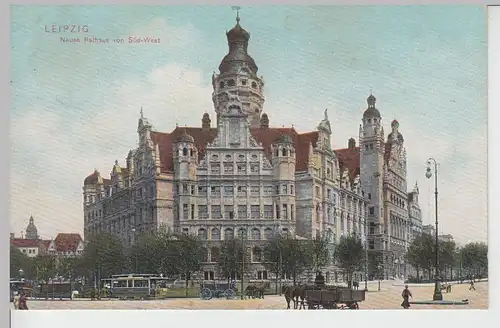 (107705) AK Leipzig, Neues Rathaus, 1906