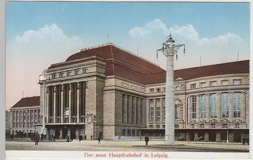 (106916) AK Leipzig, Hauptbahnhof, vor 1945