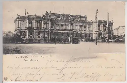 (106914) AK Leipzig, Museum der bildenden Künste, Mendebrunnen 1901