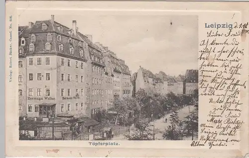 (105310) AK Leipzig, Töpferplatz 1902