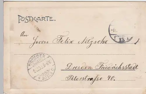 (105310) AK Leipzig, Töpferplatz 1902