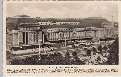 (103181) Foto AK Leipzig, Hauptbahnhof, 1939