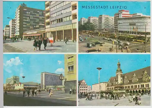 (103008) AK Leipzig, Mehrbildkarte, Warenhaus Konsument, Blechbüchse, Brühl 1971