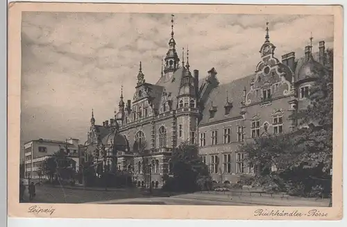 (101213) AK Leipzig, Buchhändler Börse, vor 1945